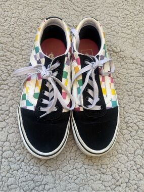Vans rainbow multicolored vans size 7